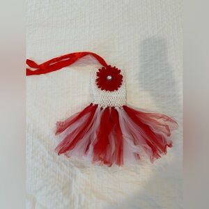 Red and white tutu dress size Newborn